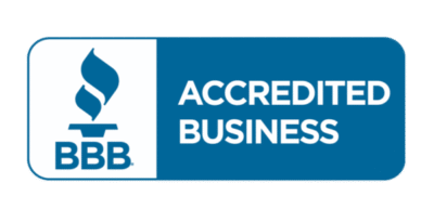 BBB Accredited Business Badge BBB accredited business badge with blue trust seal and text